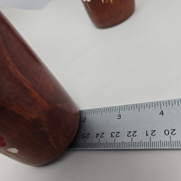 Kokeshi Doll Set Of 2 Masayoshi Yamagishi Vintage Handmade-Painted Award Win Art - Picture 10 of 12